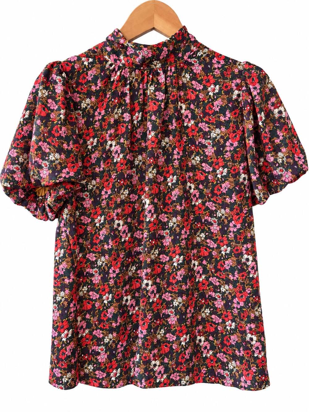 Entro Floral Puff Sleeve Blouse Size S
